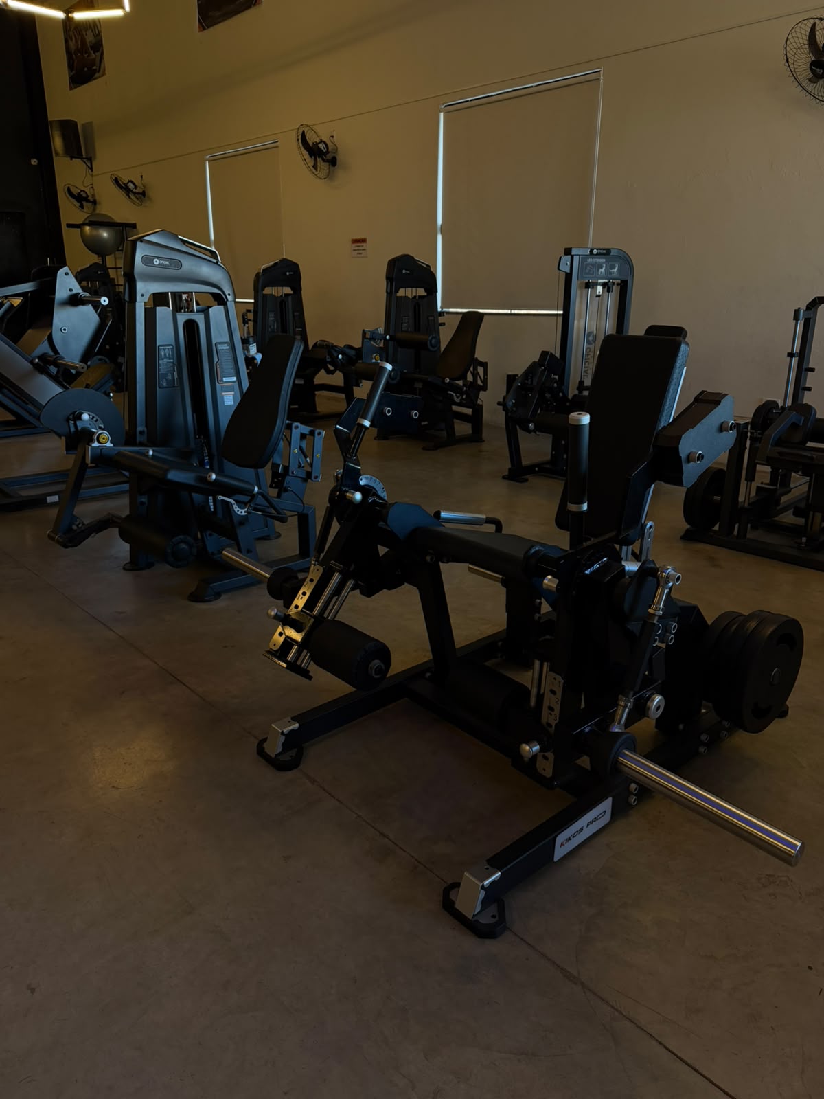 Visão geral do salão de musculação da Unidade 1