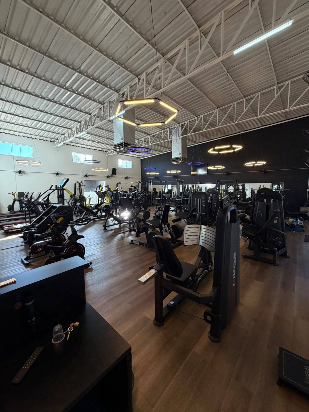 Visão geral do salão de musculação da Unidade 2